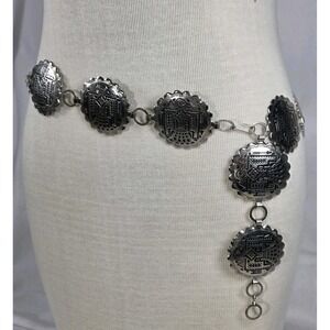 Vintage Southwestern Thunderbird Concho Belt 36" Western Cowgirl Core